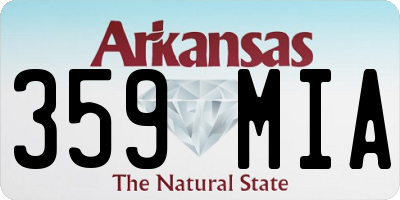 AR license plate 359MIA