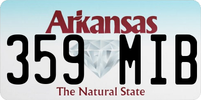 AR license plate 359MIB