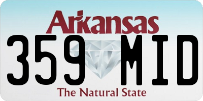 AR license plate 359MID