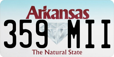 AR license plate 359MII