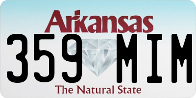 AR license plate 359MIM