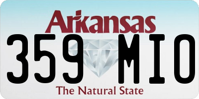AR license plate 359MIO