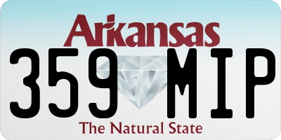 AR license plate 359MIP