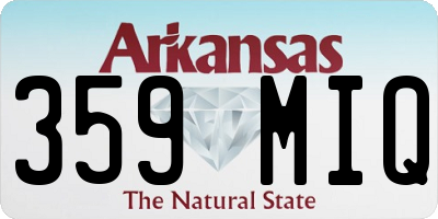 AR license plate 359MIQ