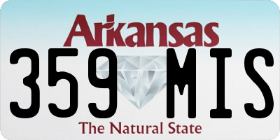 AR license plate 359MIS