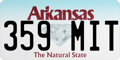 AR license plate 359MIT