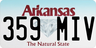 AR license plate 359MIV