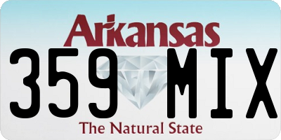 AR license plate 359MIX