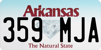 AR license plate 359MJA