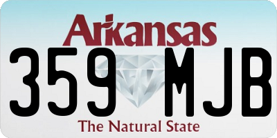 AR license plate 359MJB