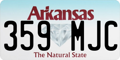 AR license plate 359MJC