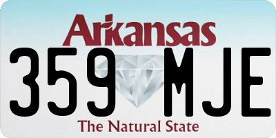 AR license plate 359MJE