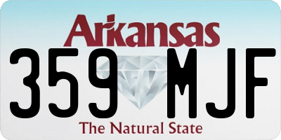 AR license plate 359MJF