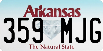 AR license plate 359MJG