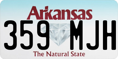 AR license plate 359MJH