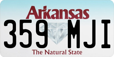 AR license plate 359MJI