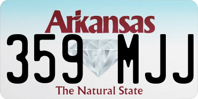 AR license plate 359MJJ