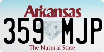 AR license plate 359MJP
