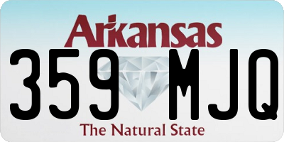 AR license plate 359MJQ