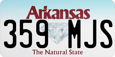 AR license plate 359MJS