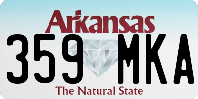 AR license plate 359MKA