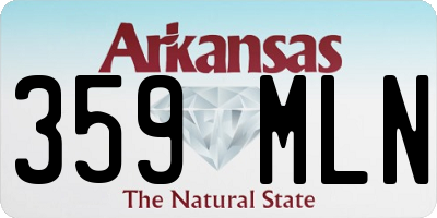 AR license plate 359MLN