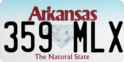 AR license plate 359MLX