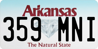 AR license plate 359MNI