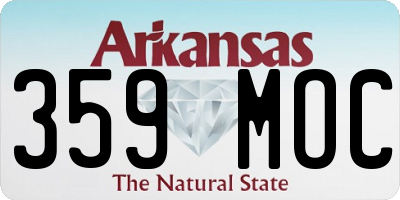 AR license plate 359MOC