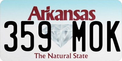 AR license plate 359MOK