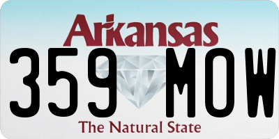 AR license plate 359MOW