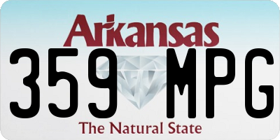 AR license plate 359MPG