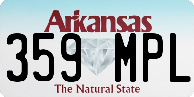 AR license plate 359MPL