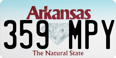 AR license plate 359MPY