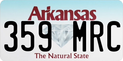 AR license plate 359MRC
