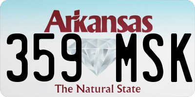 AR license plate 359MSK