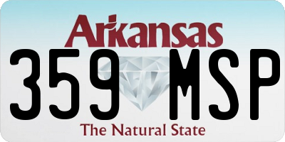 AR license plate 359MSP