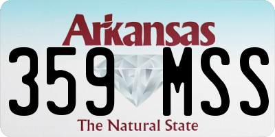 AR license plate 359MSS