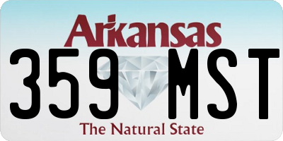 AR license plate 359MST