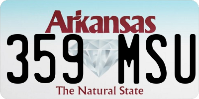 AR license plate 359MSU