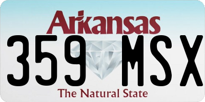 AR license plate 359MSX