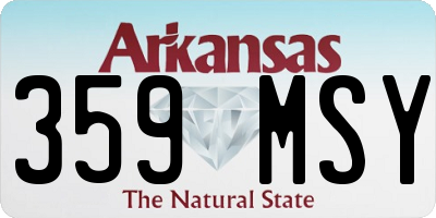 AR license plate 359MSY