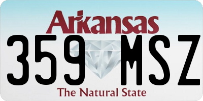 AR license plate 359MSZ