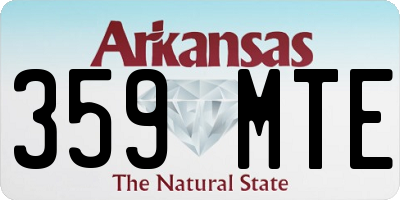 AR license plate 359MTE