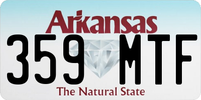 AR license plate 359MTF