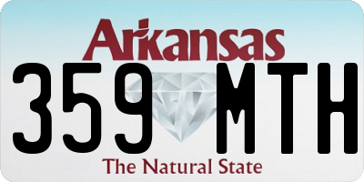 AR license plate 359MTH
