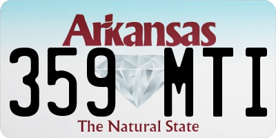 AR license plate 359MTI