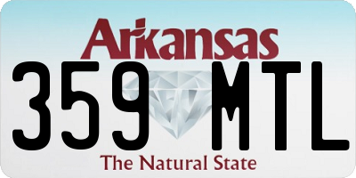 AR license plate 359MTL