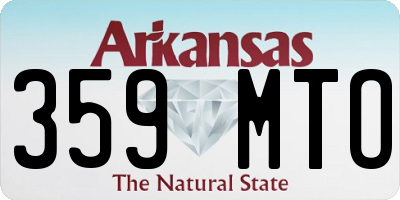 AR license plate 359MTO