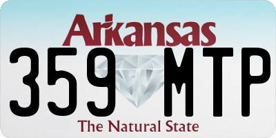 AR license plate 359MTP